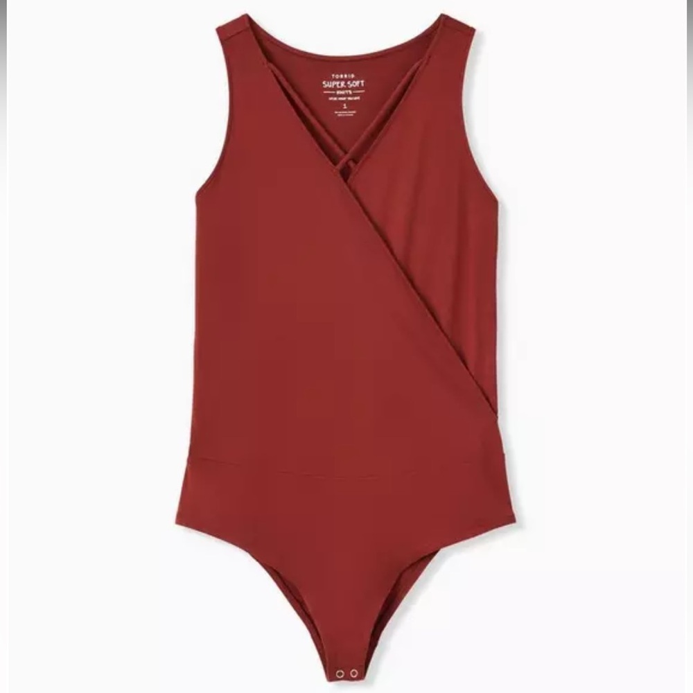 Torrid Super Soft Surplice Strappy Bodysuit